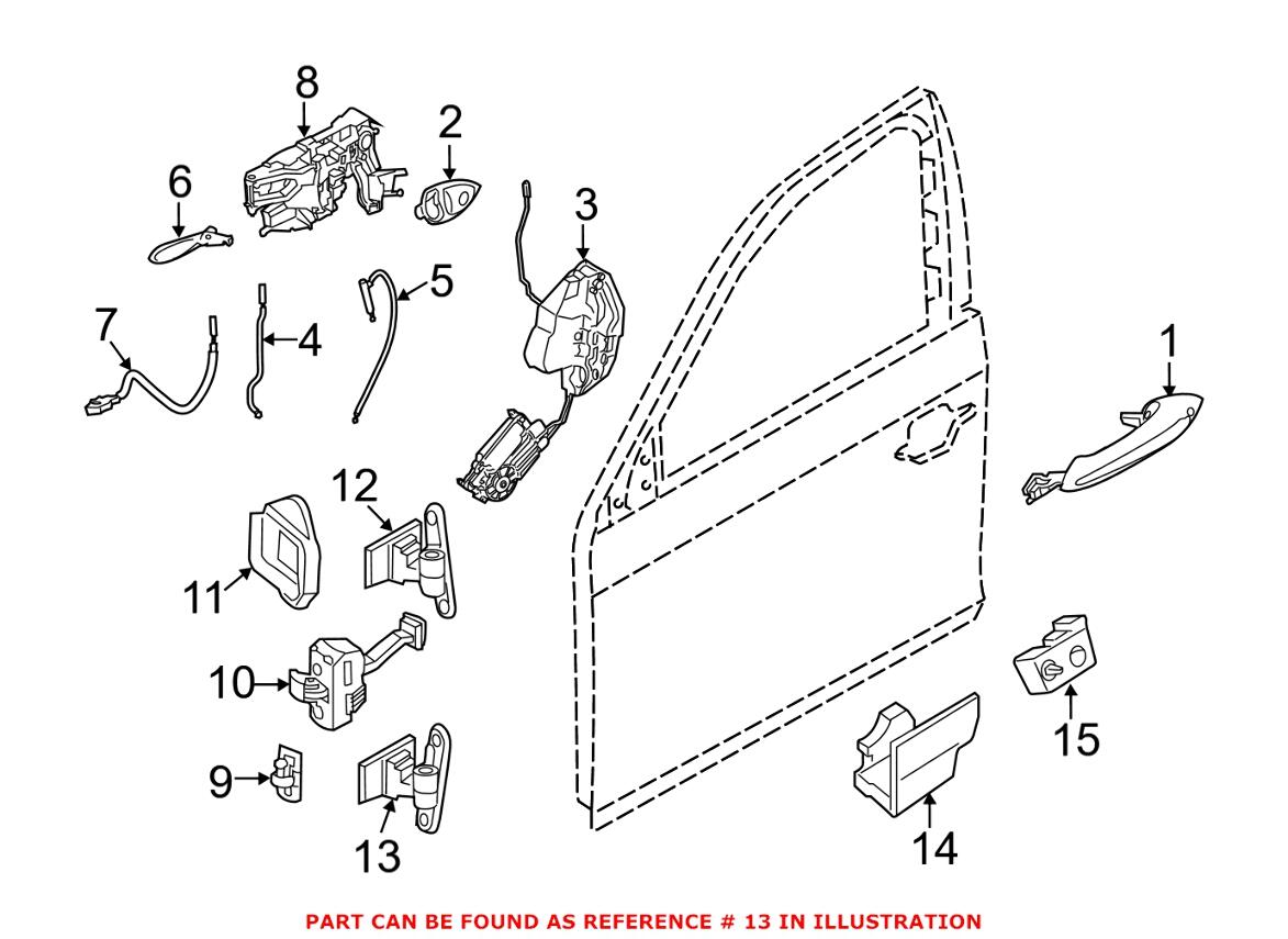 Door Hinge = Front Passenger Side Lower